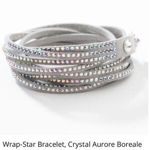 Touchstone crystal Wrap star bracelet aurora boreale